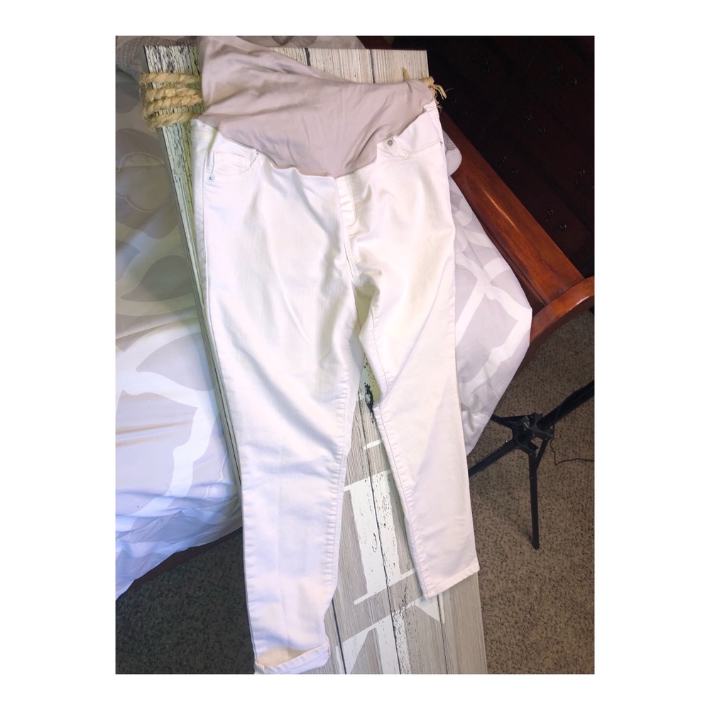 Old Navy White Bootcut Jeans